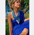 Royal Blue & TeacockPeal Xxl Bandana