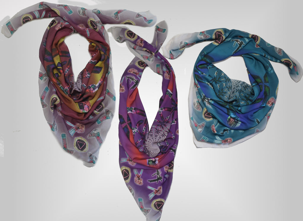 Royal Blue & TeacockPeal Xxl Bandana